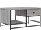 vidaXL - Salontafel - 85,5x51x45 - cm - bewerkt - hout - grijs - sonoma