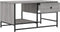 vidaXL - Salontafel - 85,5x51x45 - cm - bewerkt - hout - grijs - sonoma