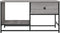 vidaXL - Salontafel - 85,5x51x45 - cm - bewerkt - hout - grijs - sonoma
