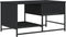 vidaXL - Salontafel - 85,5x51x45 - cm - bewerkt - hout - zwart