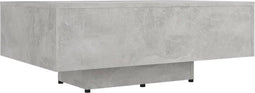 vidaXL - Salontafel - 85x55x31 - cm - bewerkt - hout - betongrijs