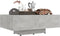 vidaXL - Salontafel - 85x55x31 - cm - bewerkt - hout - betongrijs