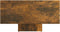vidaXL - Salontafel - 85x55x31 - cm - bewerkt - hout - gerookt - eikenkleurig