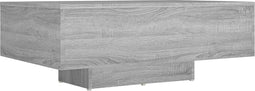vidaXL - Salontafel - 85x55x31 - cm - bewerkt - hout - grijs - sonoma - eikenkleurig