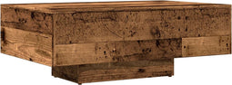 vidaXL - Salontafel - 85x55x31 - cm - bewerkt - hout - oud - houtkleurig