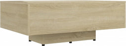 vidaXL - Salontafel - 85x55x31 - cm - bewerkt - hout - sonoma - eikenkleurig
