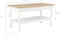 vidaXL - Salontafel - 87,5x42x44 - cm - massief - grenenhout - wit - en - bruin