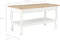 vidaXL - Salontafel - 87,5x42x44 - cm - massief - grenenhout - wit - en - bruin