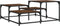 vidaXL - Salontafel - 87,5x87,5x40 - cm - bewerkt - hout - bruin - eikenkleur