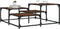 vidaXL - Salontafel - 87,5x87,5x40 - cm - bewerkt - hout - bruin - eikenkleur