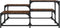 vidaXL - Salontafel - 87,5x87,5x40 - cm - bewerkt - hout - bruin - eikenkleur