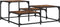 vidaXL - Salontafel - 87,5x87,5x40 - cm - bewerkt - hout - gerookt - eikenkleurig