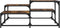 vidaXL - Salontafel - 87,5x87,5x40 - cm - bewerkt - hout - gerookt - eikenkleurig