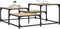 vidaXL - Salontafel - 87,5x87,5x40 - cm - bewerkt - hout - sonoma - eikenkleurig