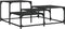 vidaXL - Salontafel - 87,5x87,5x40 - cm - bewerkt - hout - zwart
