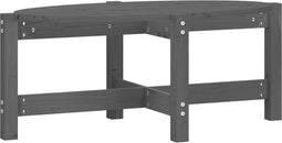vidaXL - Salontafel - 87x48x35 - cm - massief - grenenhout - grijs
