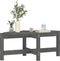 vidaXL - Salontafel - 87x48x35 - cm - massief - grenenhout - grijs