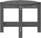 vidaXL - Salontafel - 87x48x35 - cm - massief - grenenhout - grijs