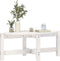 vidaXL - Salontafel - 87x48x35 - cm - massief - grenenhout - wit
