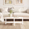 vidaXL - Salontafel - 87x48x35 - cm - massief - grenenhout - wit