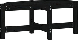 vidaXL - Salontafel - 87x48x35 - cm - massief - grenenhout - zwart