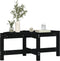 vidaXL - Salontafel - 87x48x35 - cm - massief - grenenhout - zwart