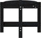 vidaXL - Salontafel - 87x48x35 - cm - massief - grenenhout - zwart