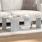 vidaXL - Salontafel - 89,5x48x30 - cm - bewerkt - hout - betongrijs