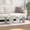vidaXL - Salontafel - 89,5x48x30 - cm - bewerkt - hout - betongrijs