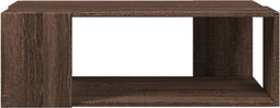 vidaXL - Salontafel - 89,5x48x30 - cm - bewerkt - hout - bruin - eikenkleurig