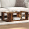 vidaXL - Salontafel - 89,5x48x30 - cm - bewerkt - hout - gerookt - eikenkleurig