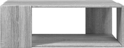 vidaXL - Salontafel - 89,5x48x30 - cm - bewerkt - hout - grijs - sonoma - eikenkleurig