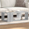 vidaXL - Salontafel - 89,5x48x30 - cm - bewerkt - hout - grijs - sonoma - eikenkleurig