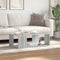 vidaXL - Salontafel - 89,5x48x30 - cm - bewerkt - hout - grijs - sonoma - eikenkleurig