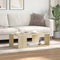 vidaXL - Salontafel - 89,5x48x30 - cm - bewerkt - hout - sonoma - eikenkleurig