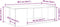 vidaXL - Salontafel - 89,5x48x30 - cm - bewerkt - hout - wit
