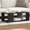vidaXL - Salontafel - 89,5x48x30 - cm - bewerkt - hout - zwart