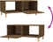 vidaXL - Salontafel - 89,5x50x40 - cm - bewerkt - hout - bruin - eikenkleur
