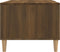 vidaXL - Salontafel - 89,5x50x40 - cm - bewerkt - hout - bruin - eikenkleur