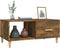 vidaXL - Salontafel - 89,5x50x40 - cm - bewerkt - hout - gerookt - eikenkleurig