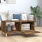 vidaXL - Salontafel - 89,5x50x40 - cm - bewerkt - hout - gerookt - eikenkleurig