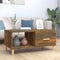 vidaXL - Salontafel - 89,5x50x40 - cm - bewerkt - hout - gerookt - eikenkleurig