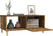 vidaXL - Salontafel - 89,5x50x40 - cm - bewerkt - hout - gerookt - eikenkleurig