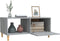 vidaXL - Salontafel - 89,5x50x40 - cm - bewerkt - hout - grijs - sonoma - eikenkleurig