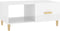 vidaXL - Salontafel - 89,5x50x40 - cm - bewerkt - hout - hoogglans - wit