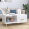 vidaXL - Salontafel - 89,5x50x40 - cm - bewerkt - hout - hoogglans - wit