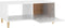 vidaXL - Salontafel - 89,5x50x40 - cm - bewerkt - hout - hoogglans - wit