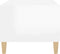 vidaXL - Salontafel - 89,5x50x40 - cm - bewerkt - hout - hoogglans - wit