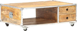 vidaXL - Salontafel - 89x59x33 - cm - massief - ruw - mangohout