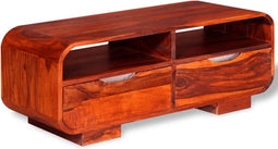vidaXL - Salontafel - 90x40x35 - cm - massief - sheeshamhout
